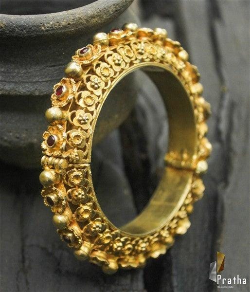 Traditional gold plated Kada
