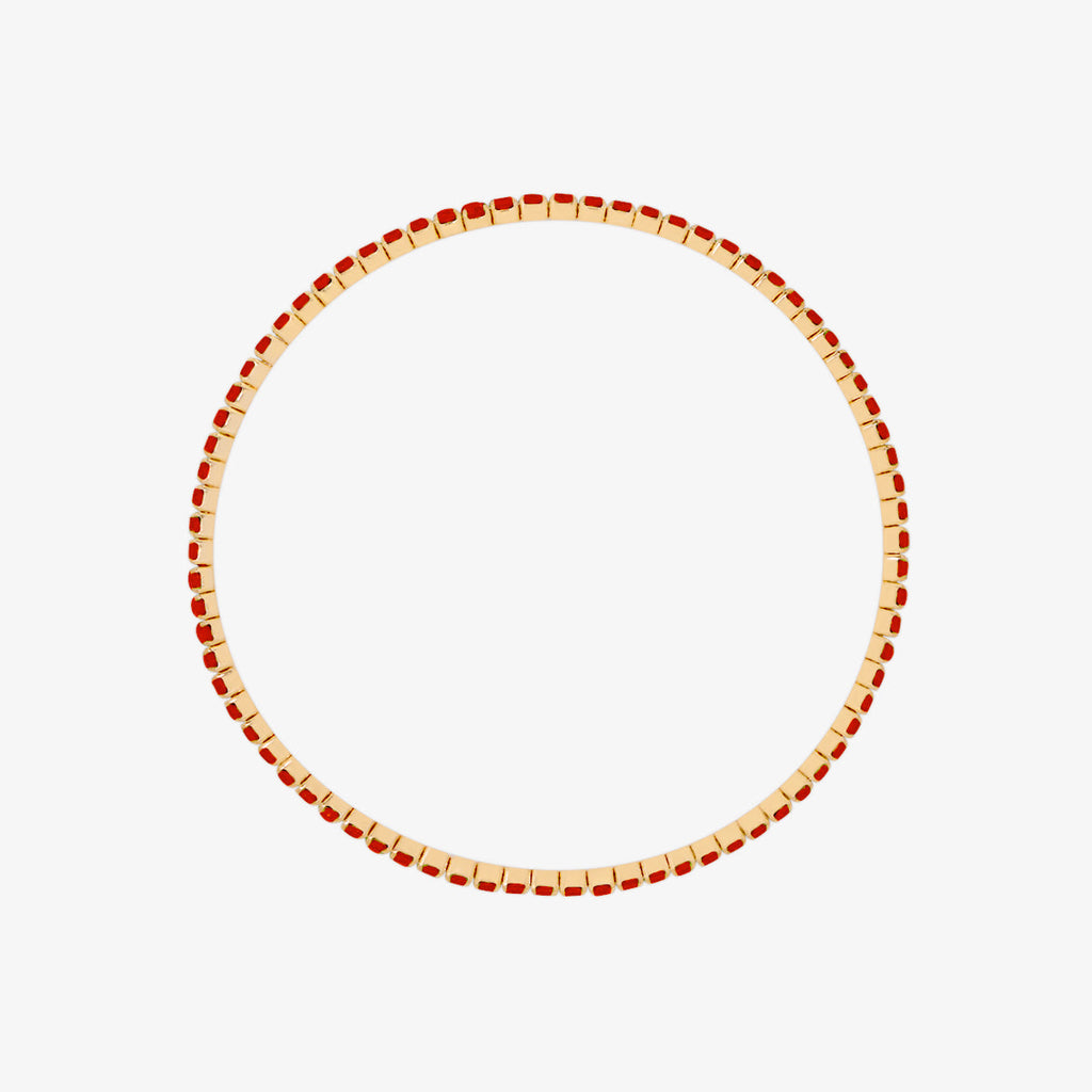 Stretchable tennis chain bracelet