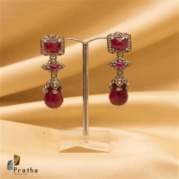 Diamond -Ruby Earrings-1