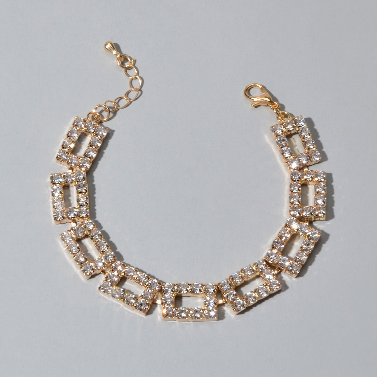 Textured Full Simulated Cubic Zirconia Silver Chain Collection Tennis Bracelets