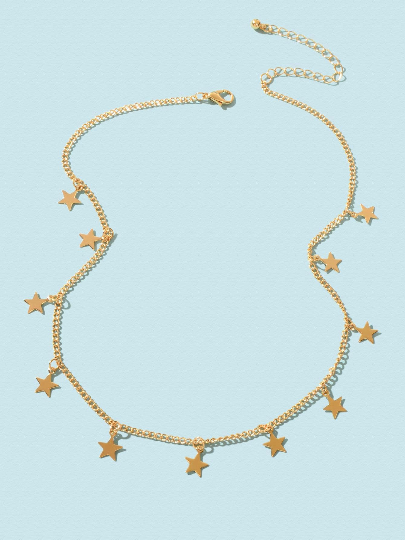 Shine Bright Necklace with Multiple Small Star Pendants Celestial Charm Jewelry