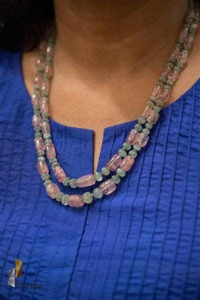 Turmoline & Emerald Mala