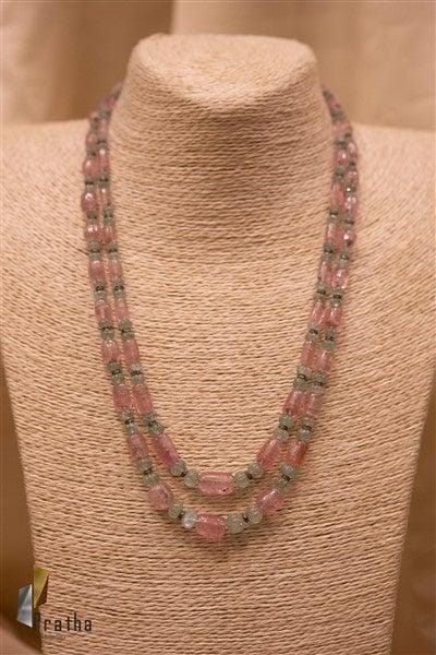 Turmoline & Emerald Mala