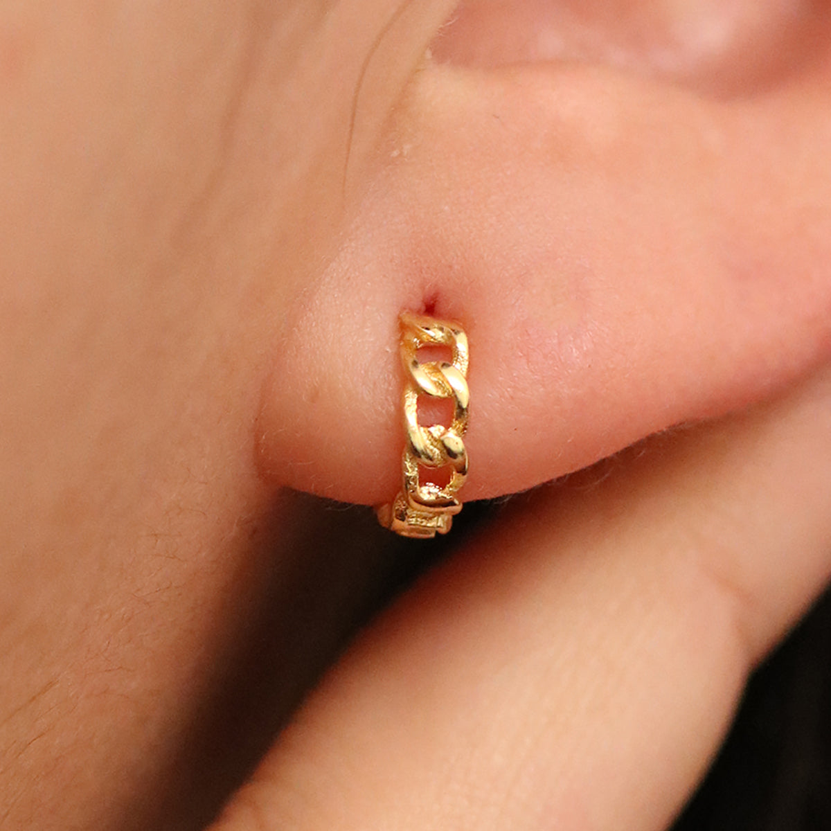 8mm Rope Huggie Earrings-2