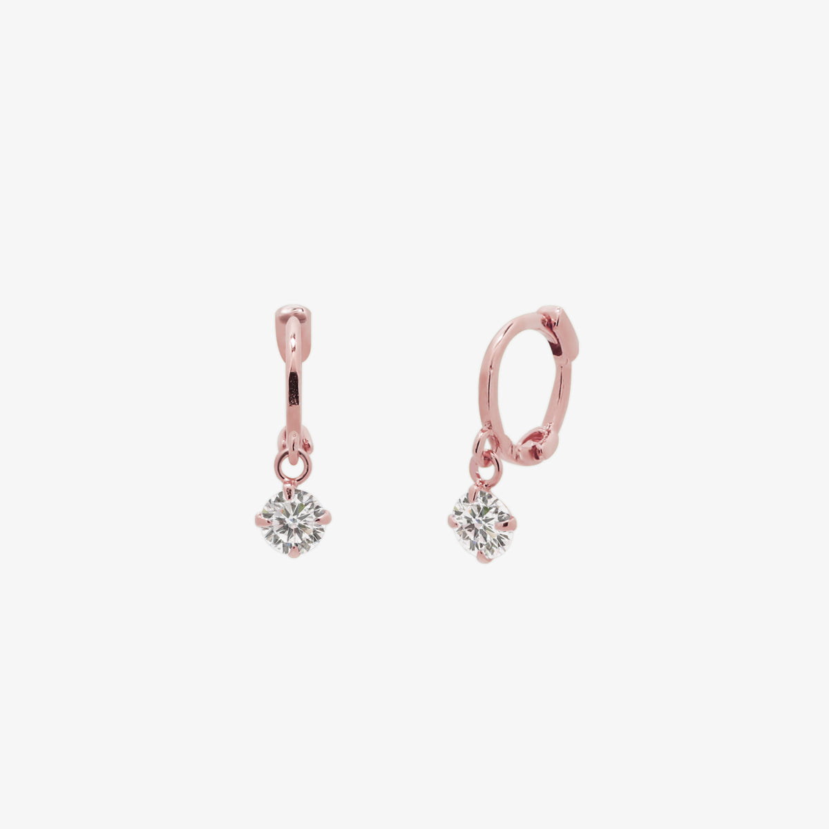 Cubic Charm Huggie Earring-6