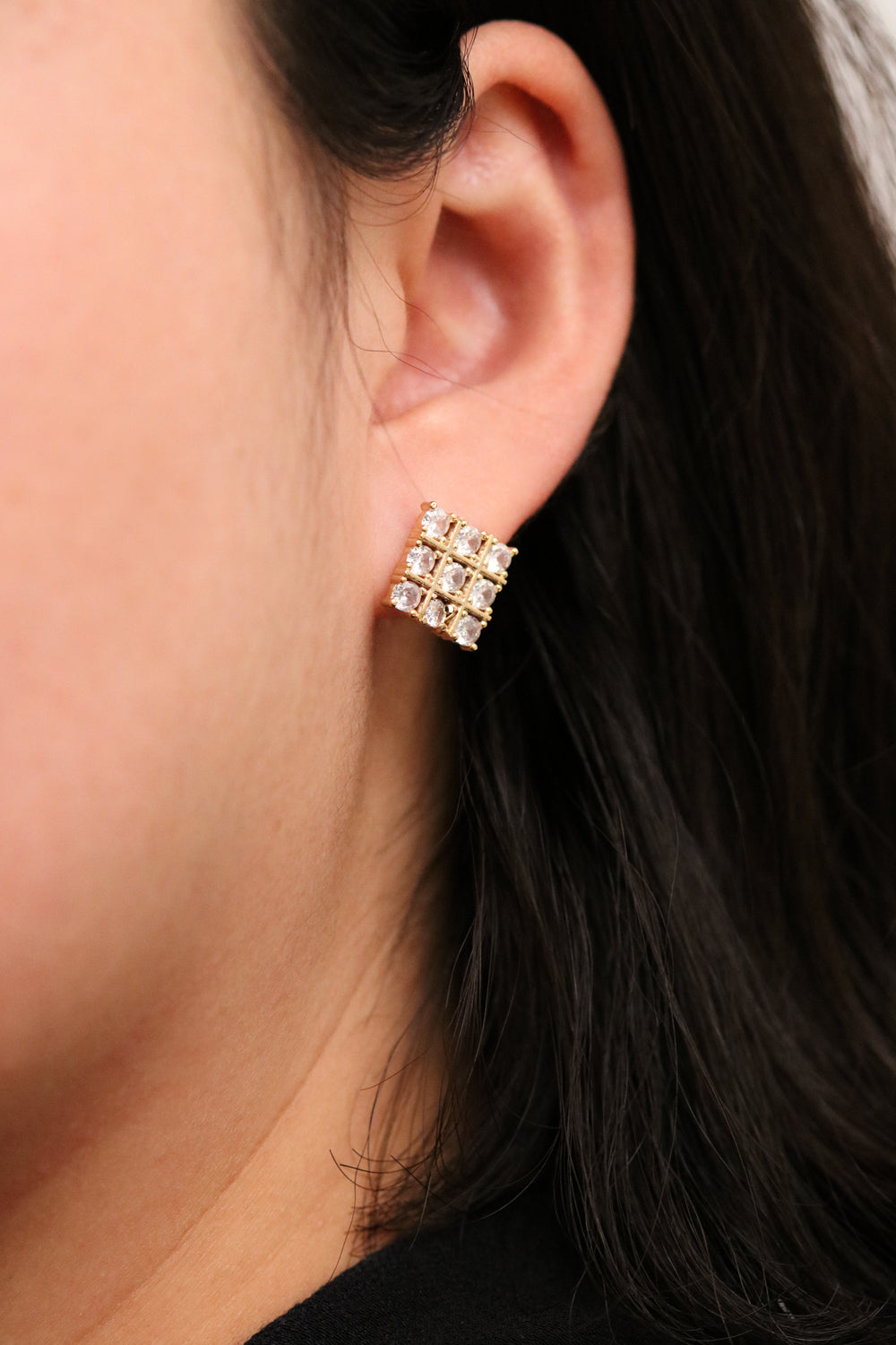 Cubic Diamond Shape Earrings-4