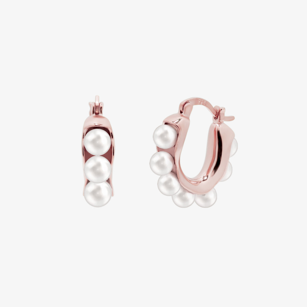 Chunky Beans Pearl Earrings-6