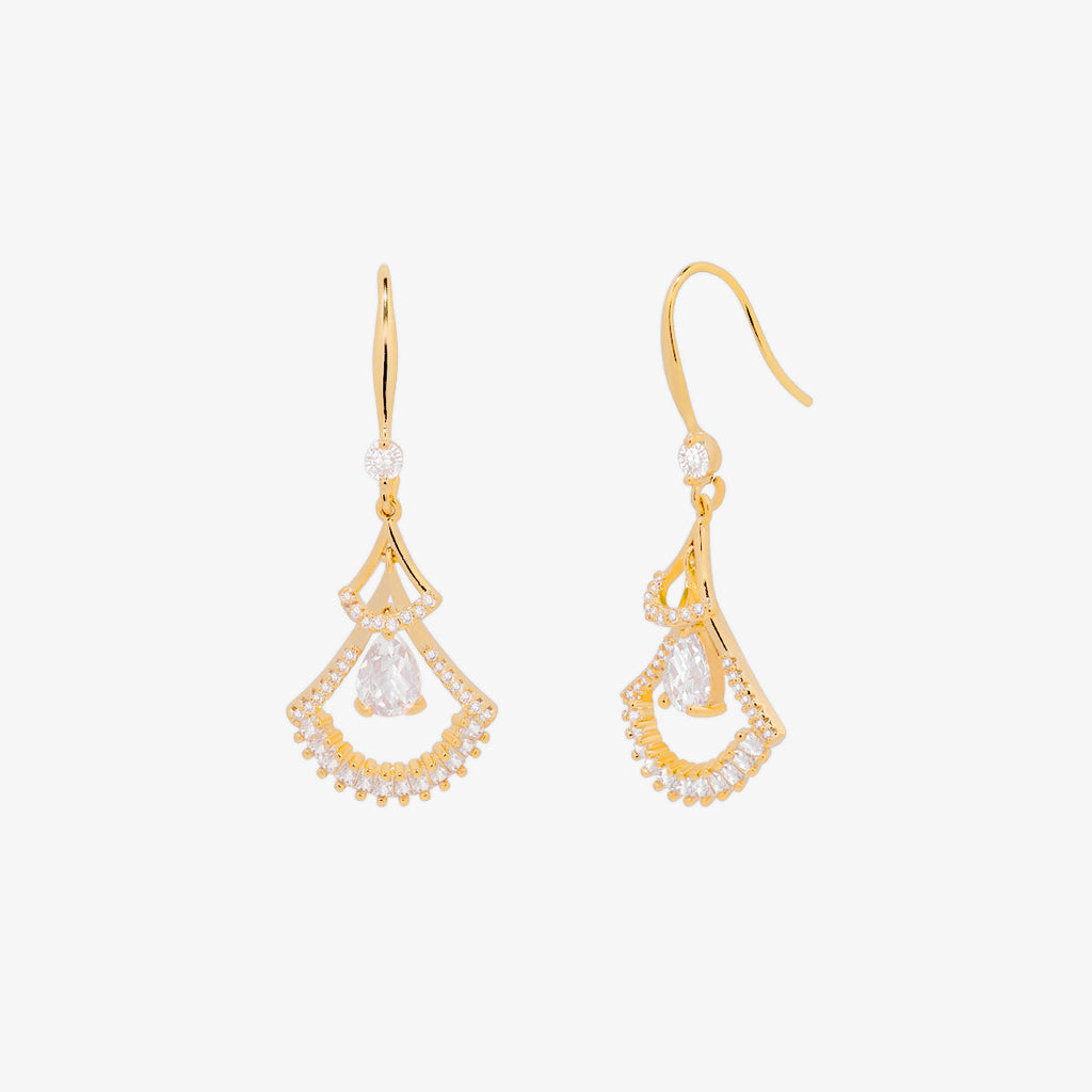 cubic hook drop earrings-0
