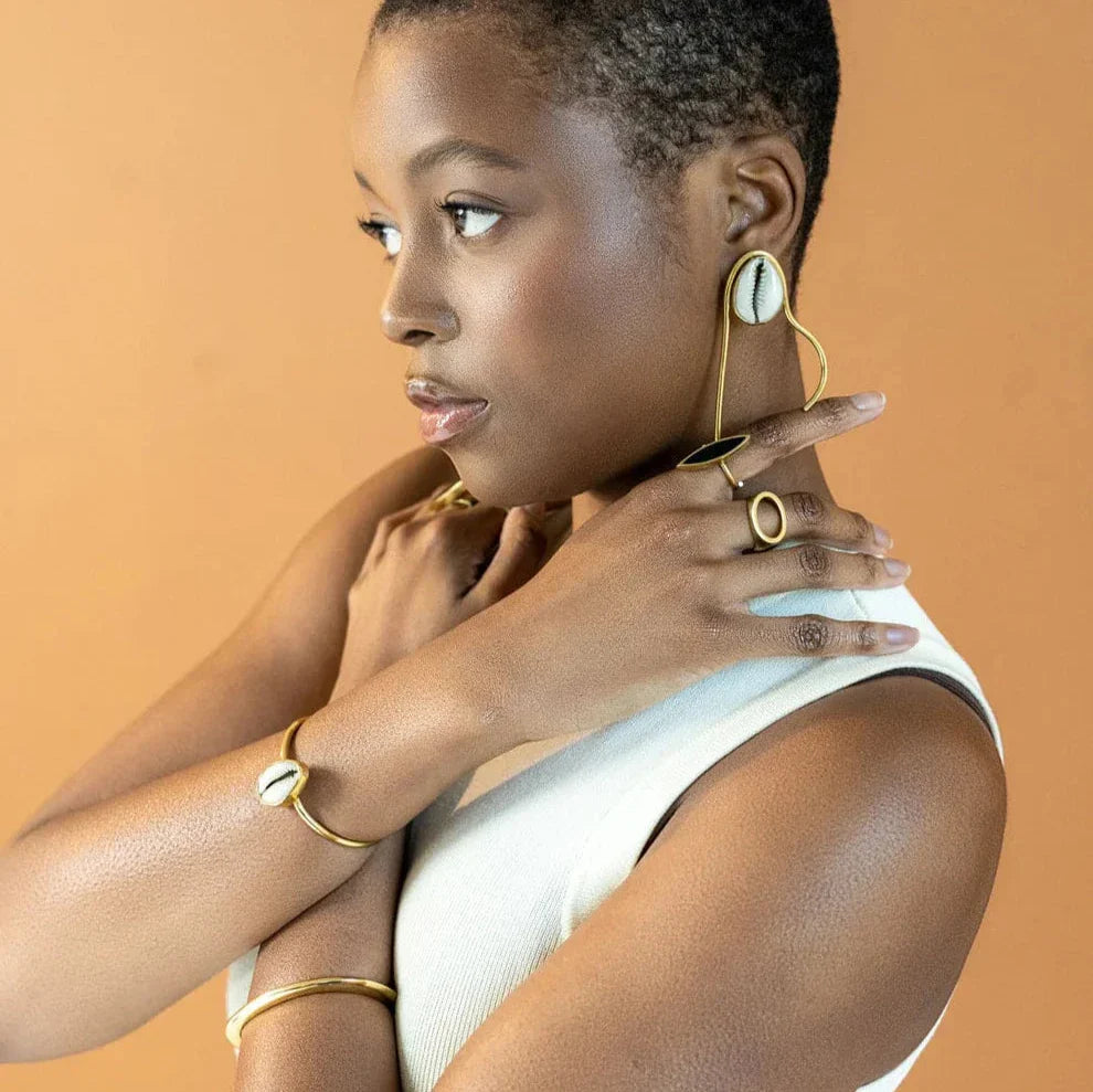 Furaha Recycled Brass Bangle