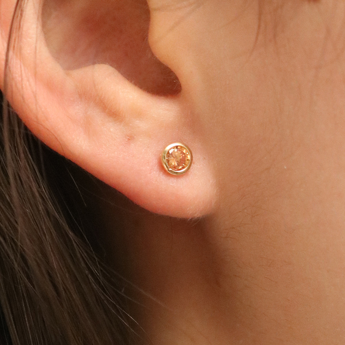 Cognac studs-2