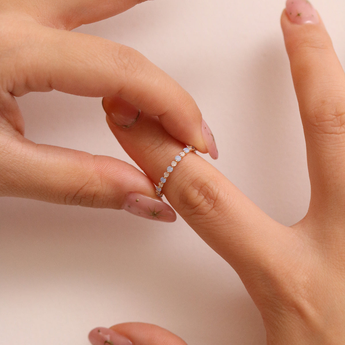 Baby Blue Moonstone ring-1