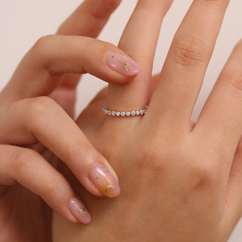 Baby Blue Moonstone ring-3