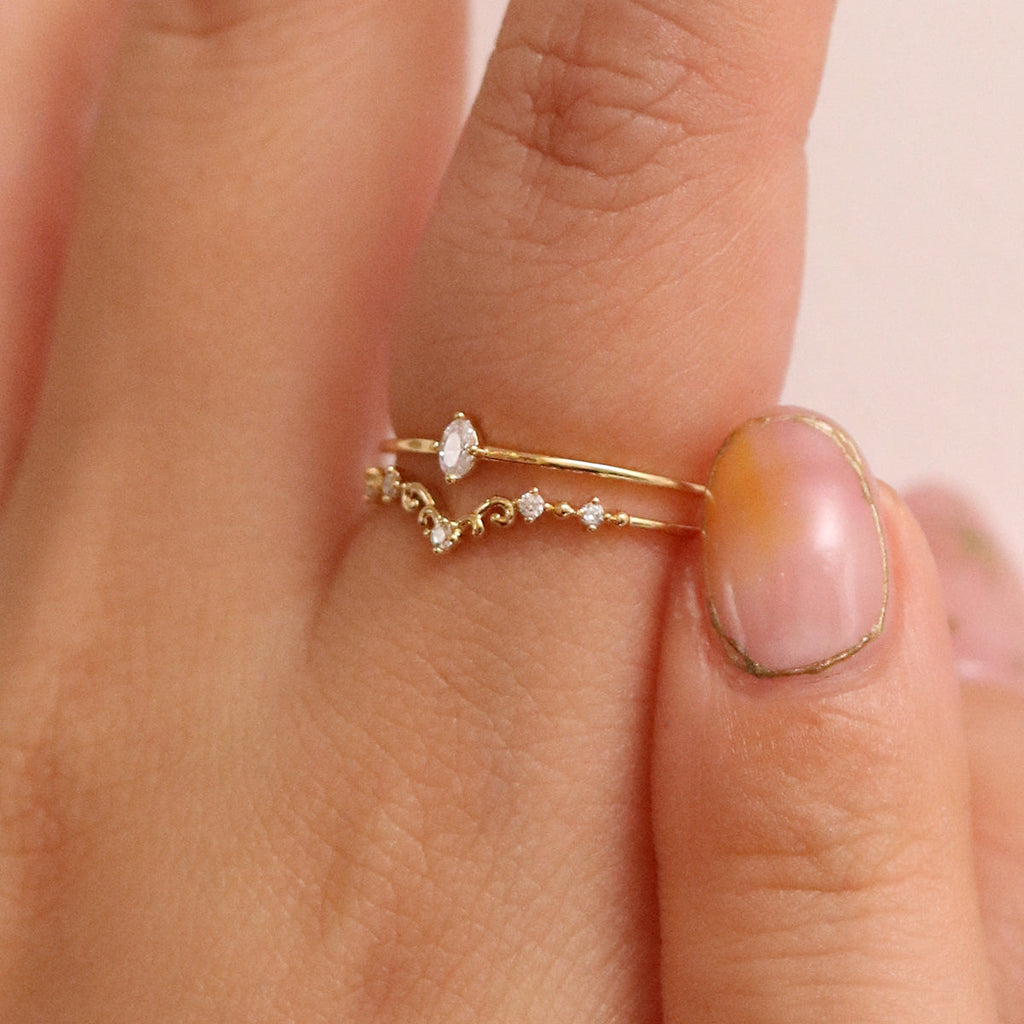 Cubic Harmony Layered Ring-2