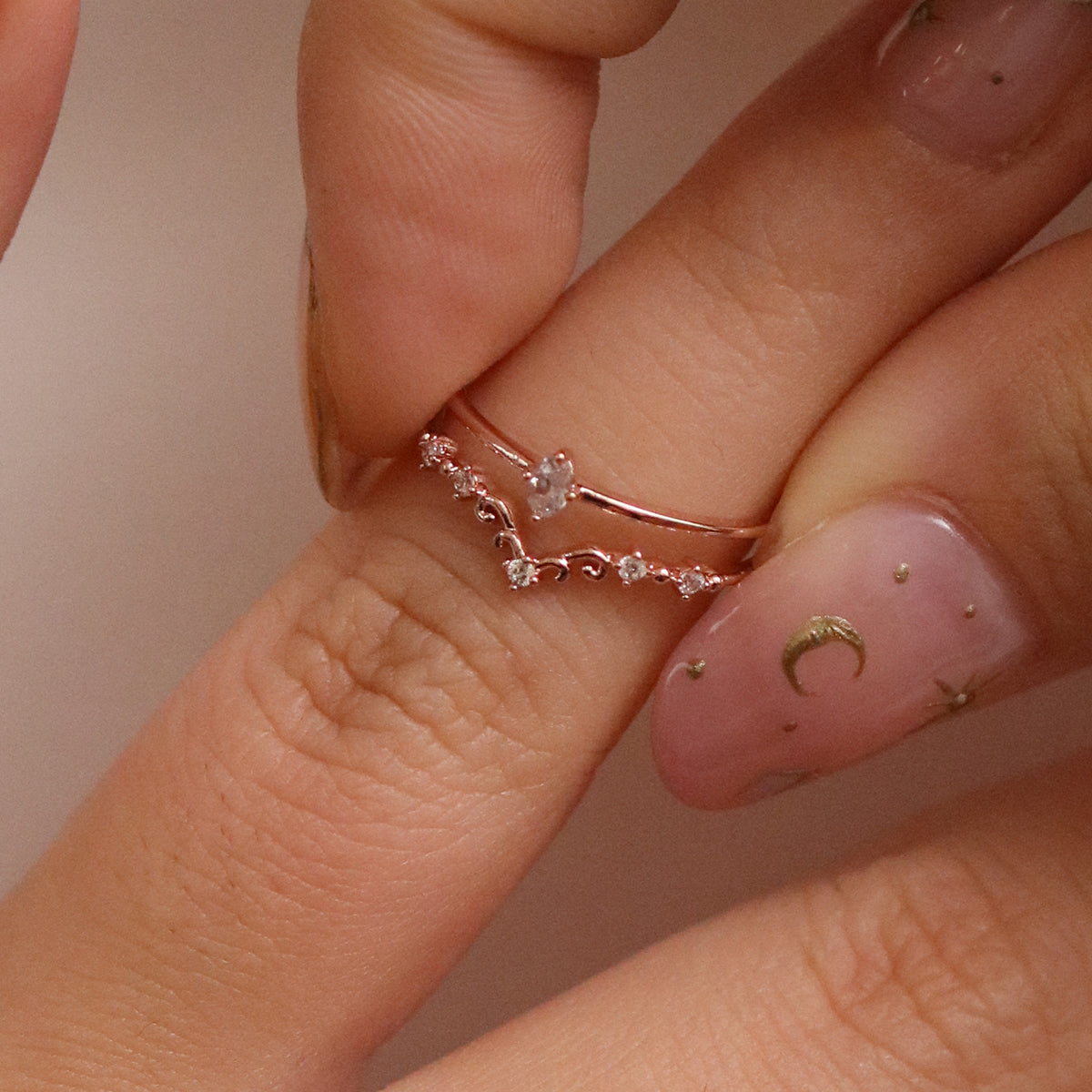 Cubic Harmony Layered Ring-4