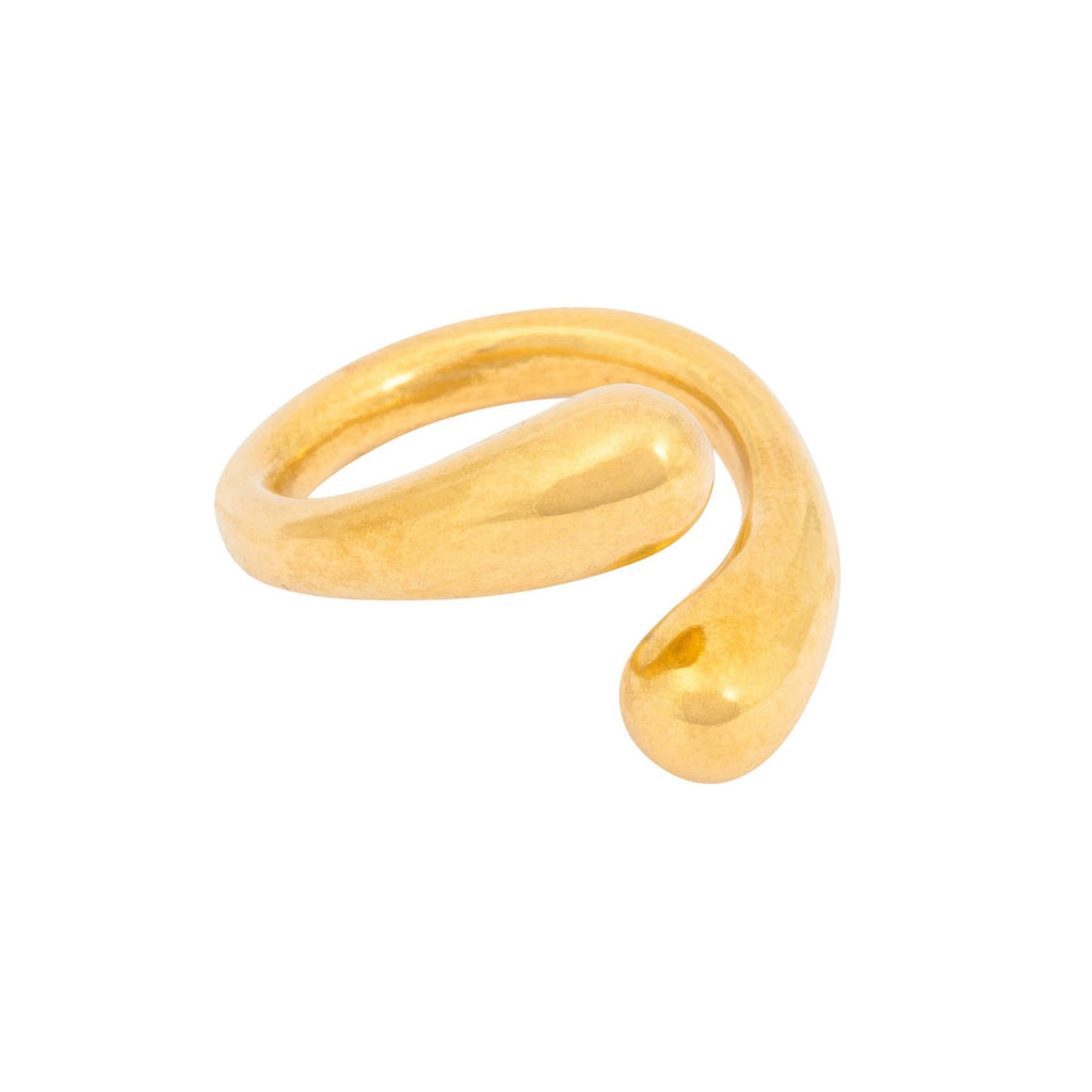 Jelani Twisted Recycled Brass Adjustable Ring