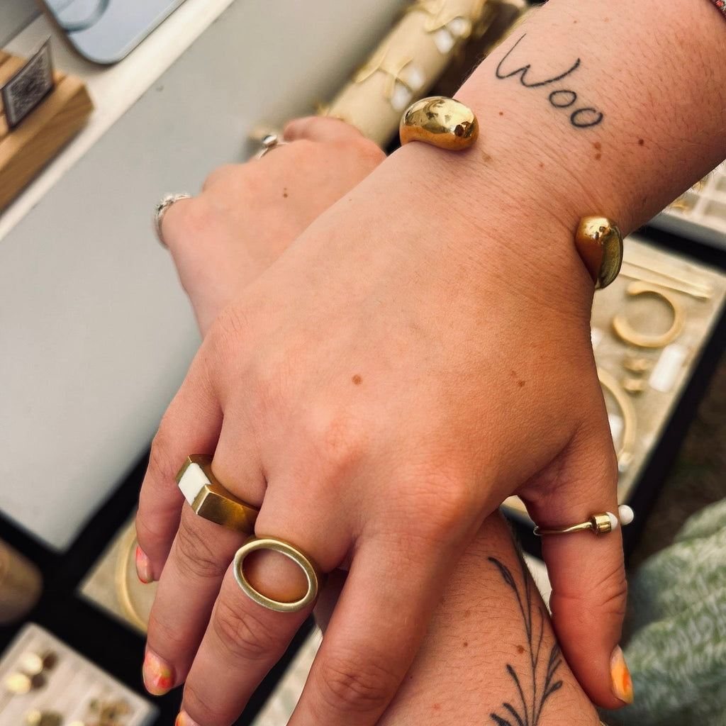 Jelani Recycled Brass Bangle