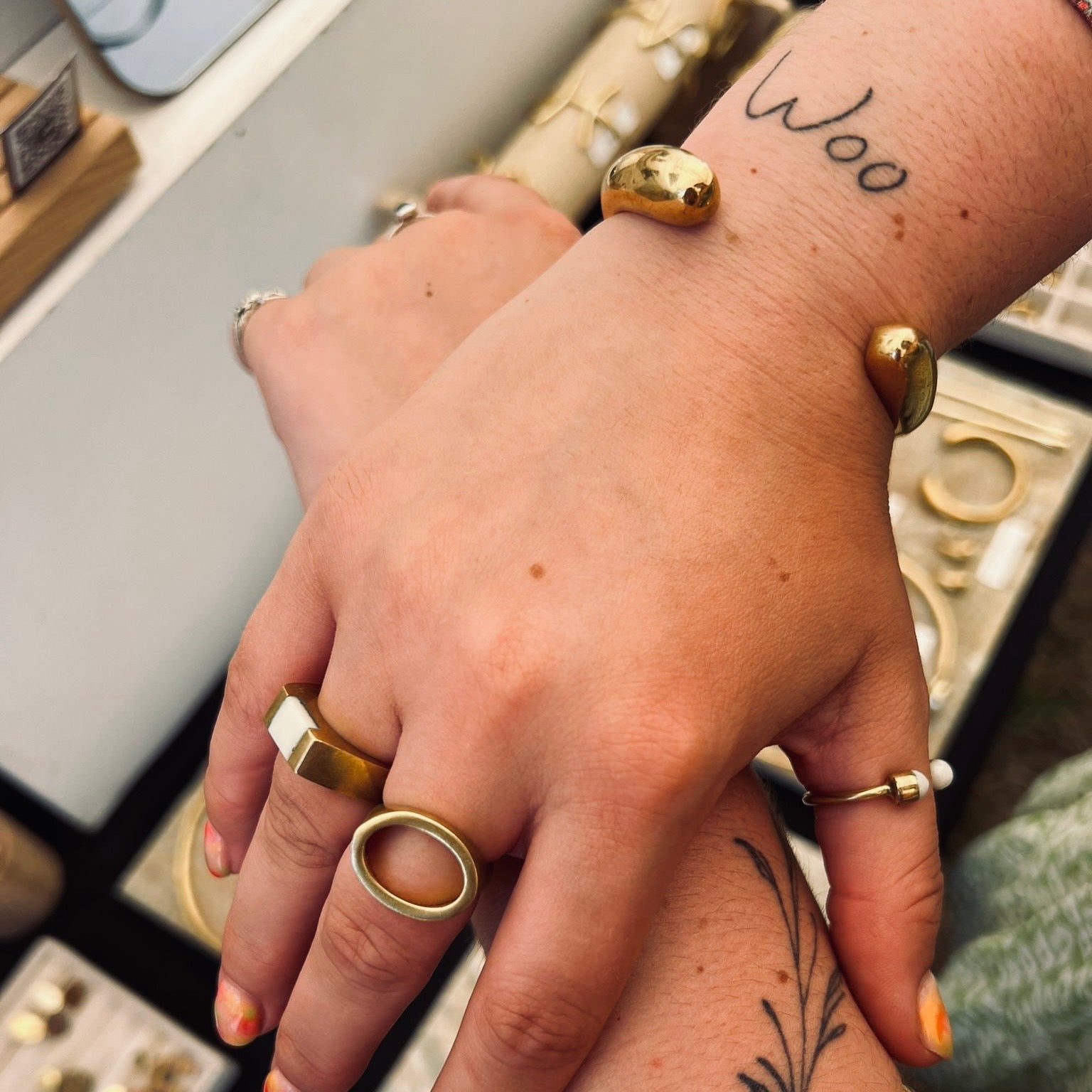 Jelani Recycled Brass Bangle