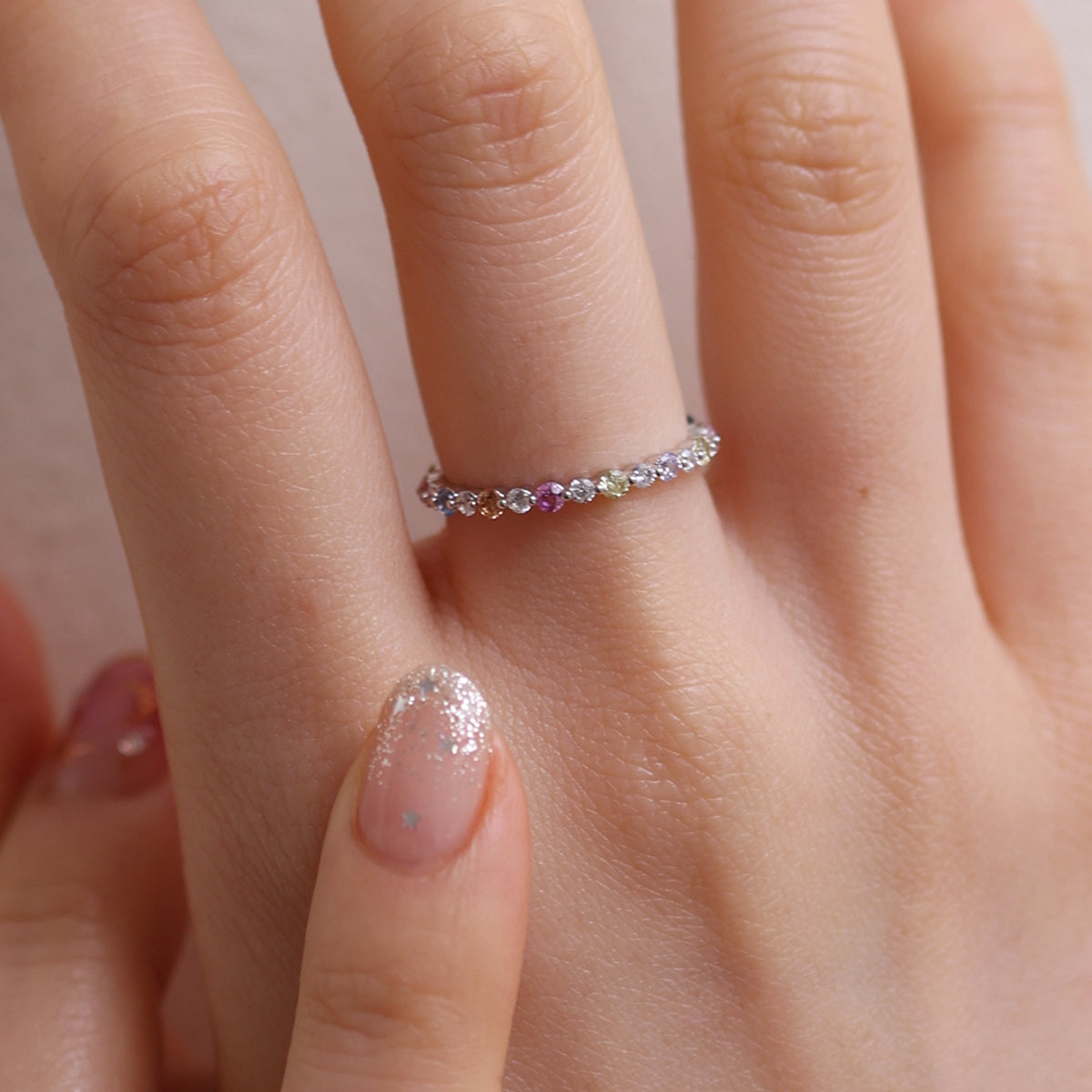 Colourful band ring-3