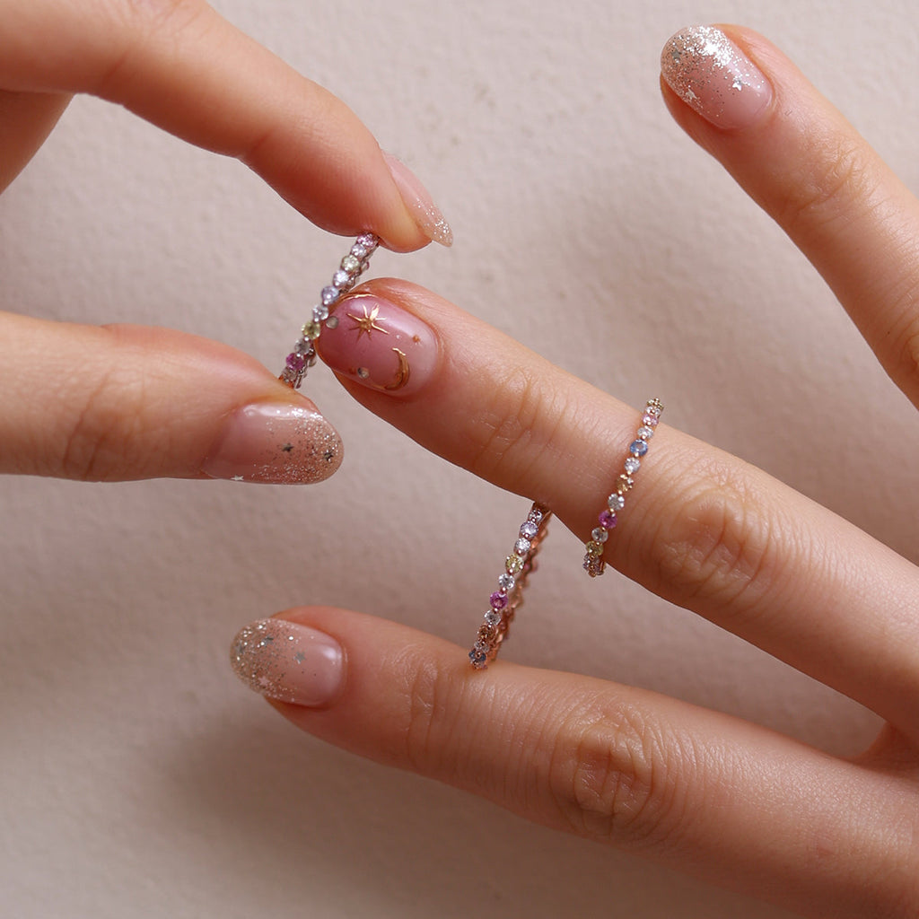 Colourful band ring-4