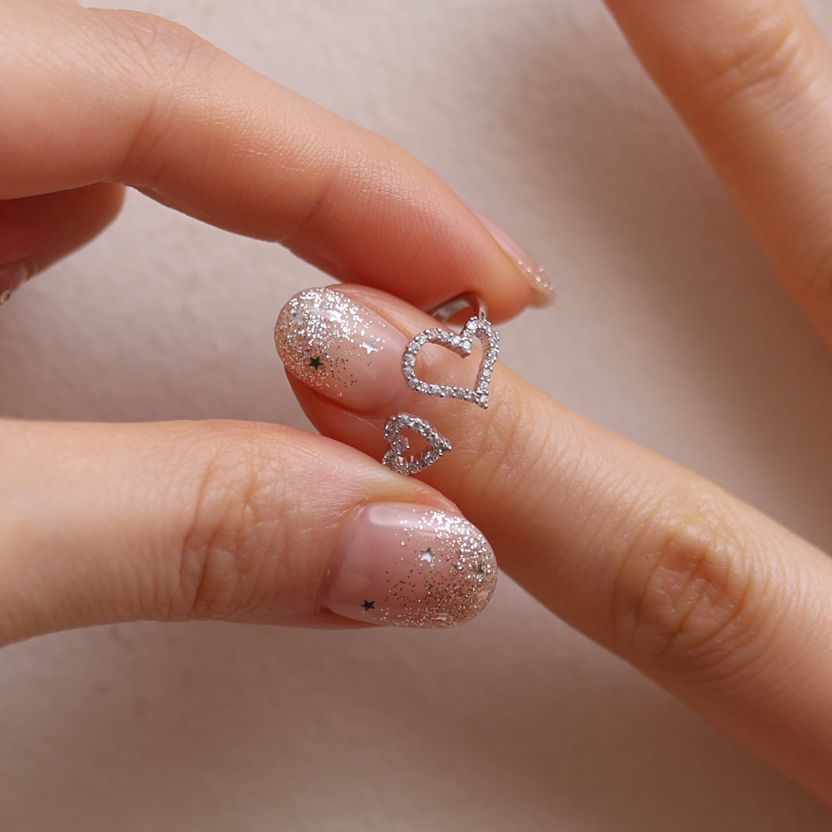 Double hearts ring-4