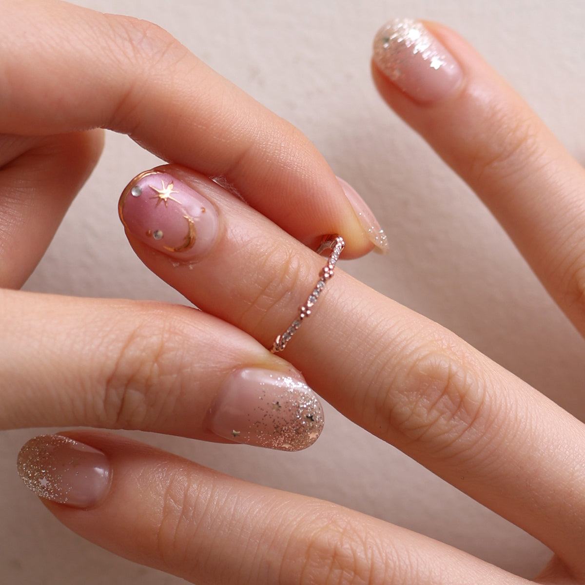 Dainty Cubic Band Ring-4