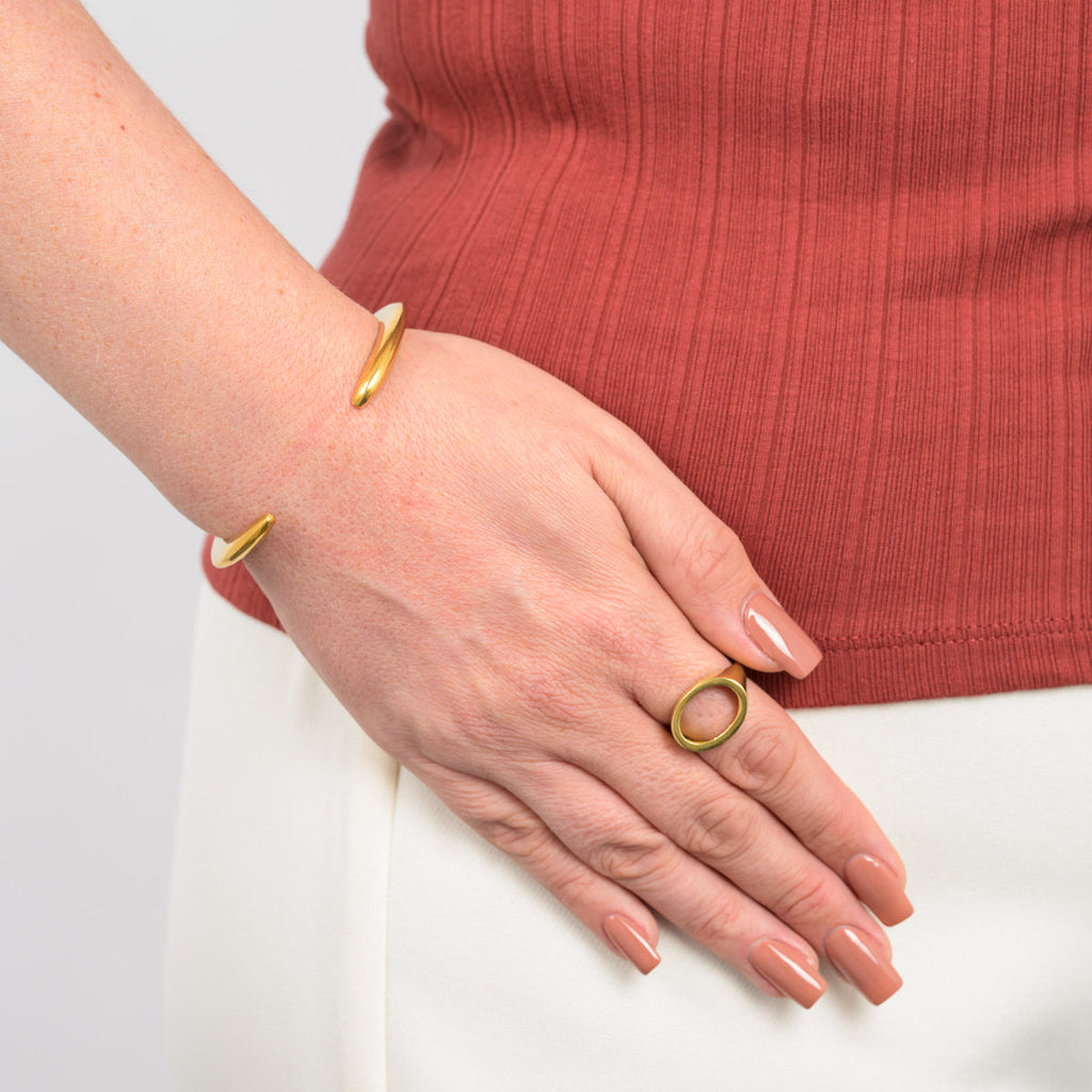 Furaha Recycled Brass Bangle