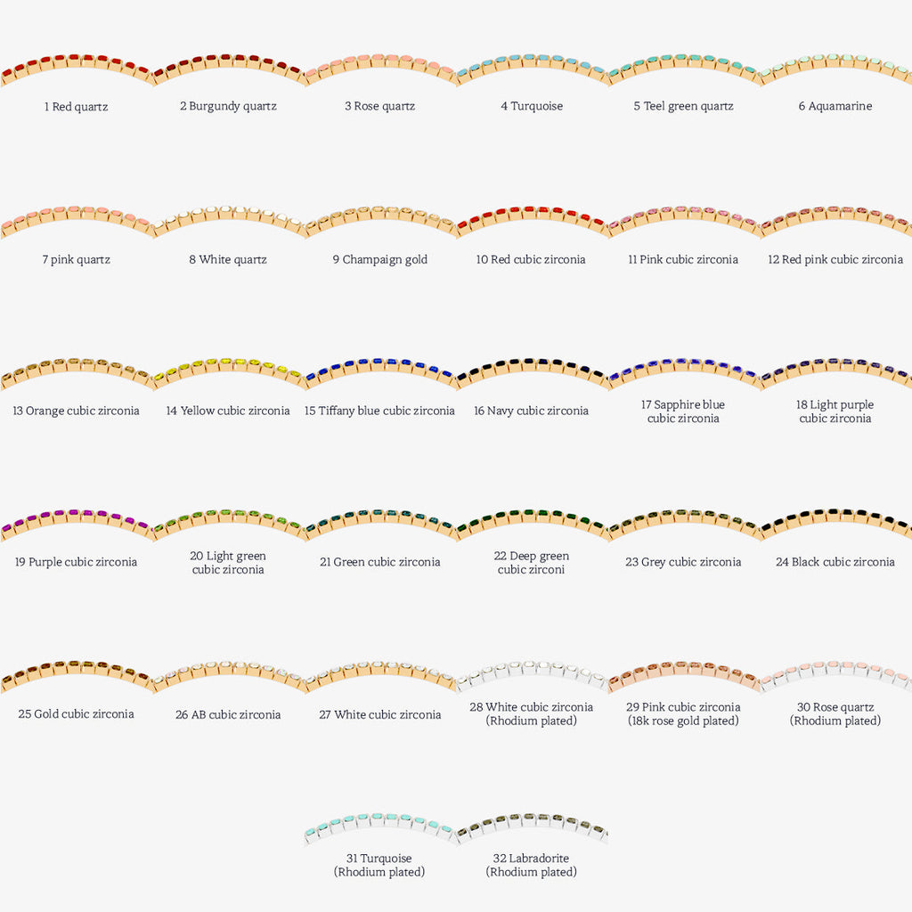 Stretchable tennis chain bracelet