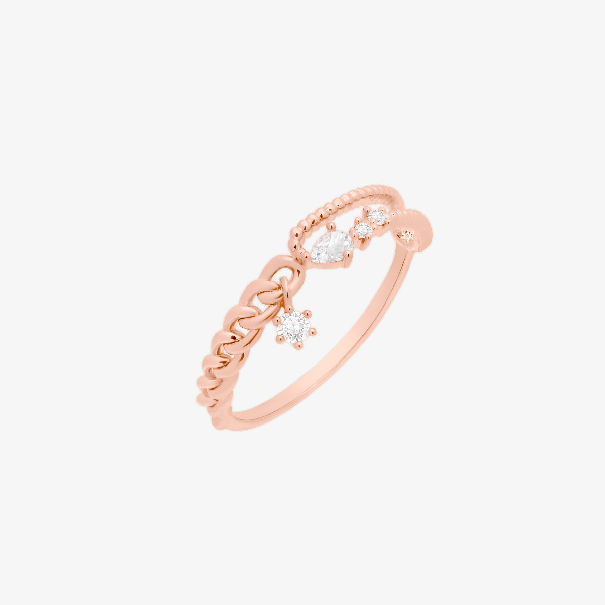 Cubic dangle chain ring-2