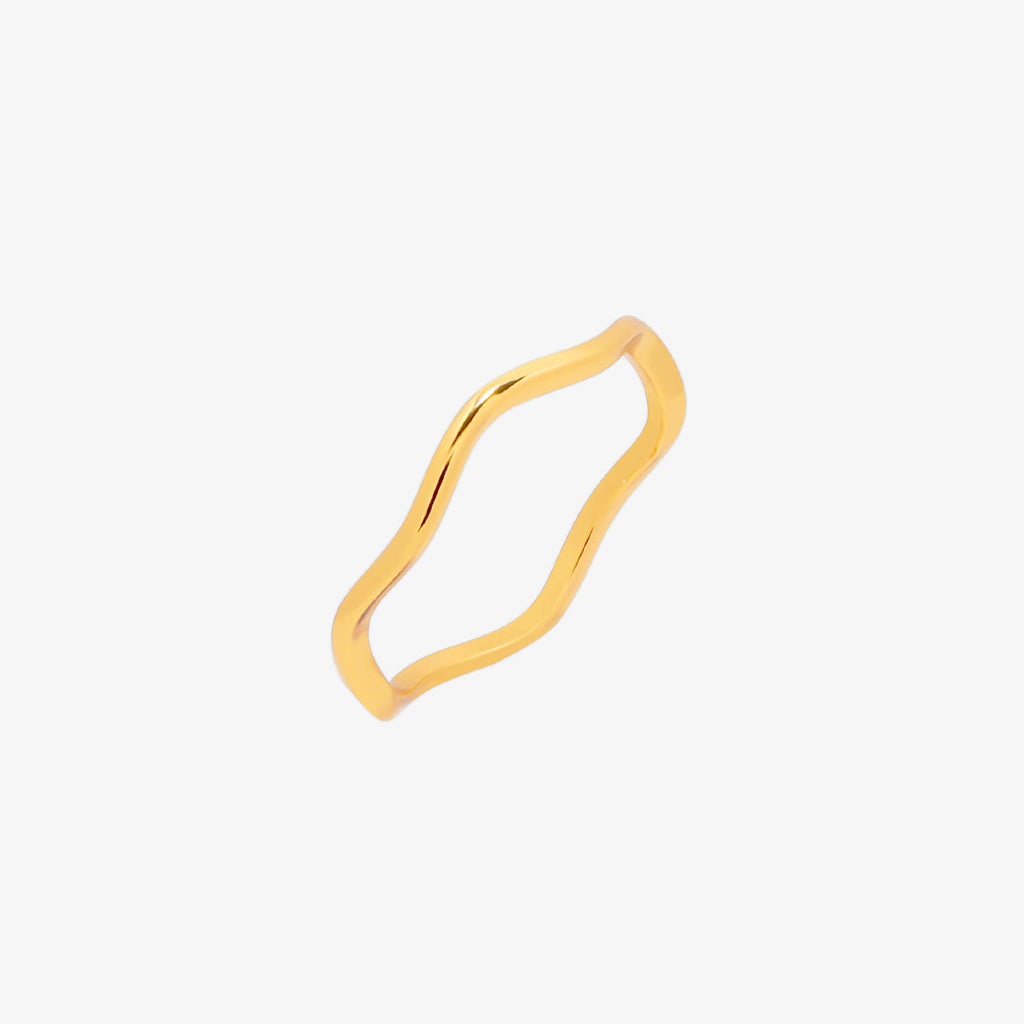 Minimalist Wave Ring