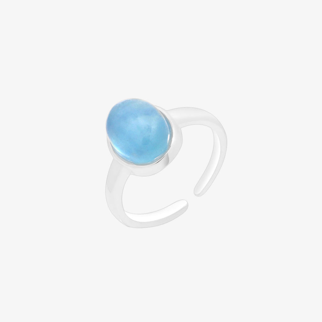 Blue moonstone ring