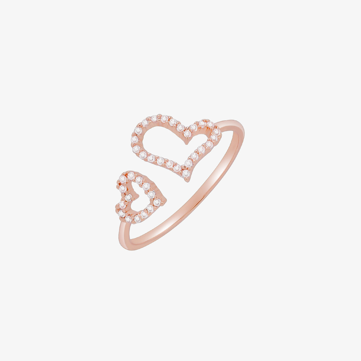 Double hearts ring-6