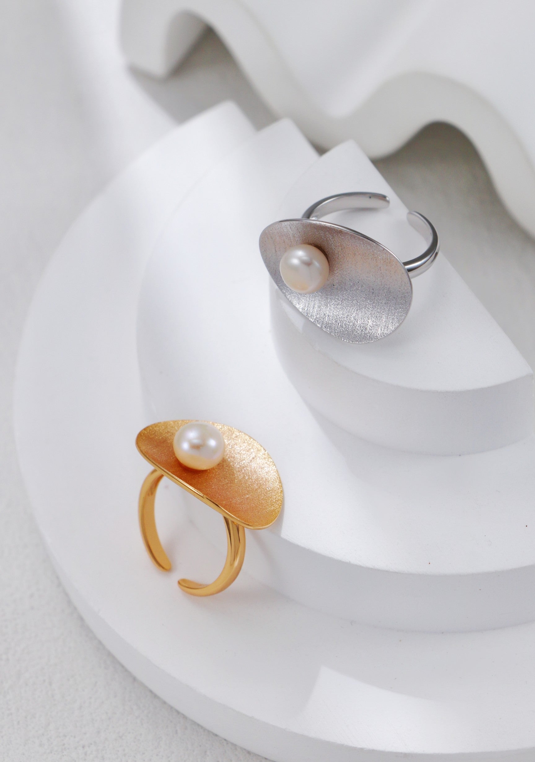 Brushed Pearl Ring-0